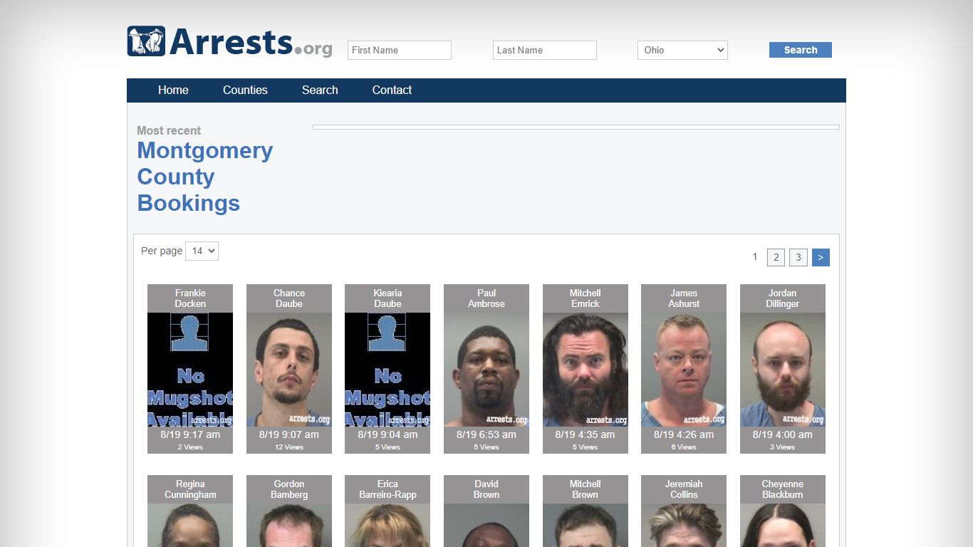 Montgomery County Arrests and Inmate Search